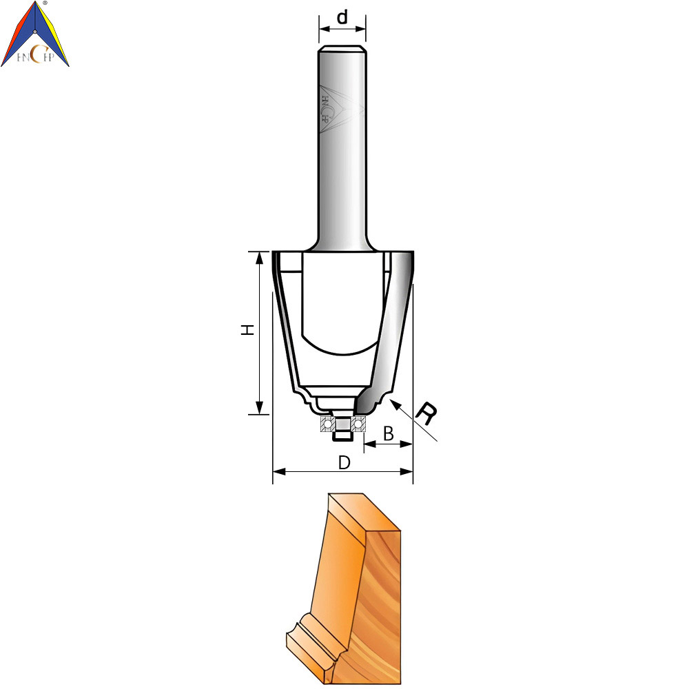 CHP3012 - 10° Vertical Raised Panel Router Bit