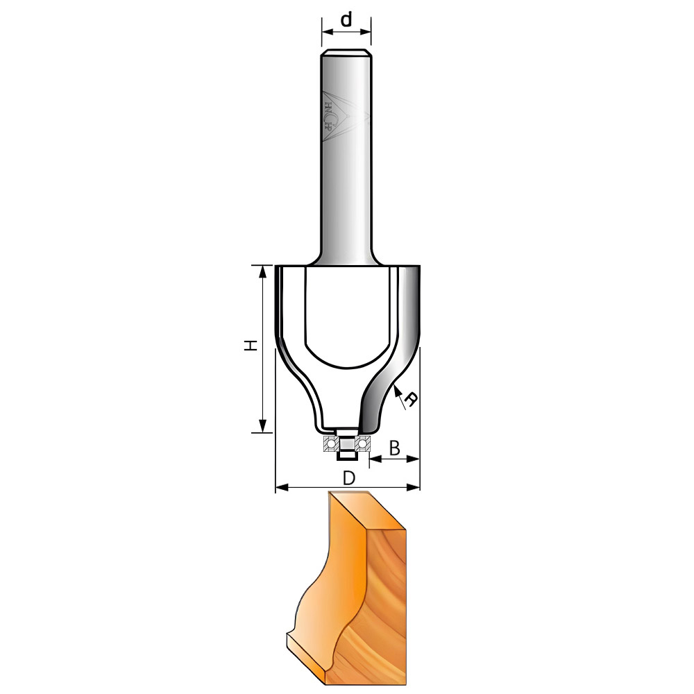 CHP3013 - Vertical Raised Panel Router Bit