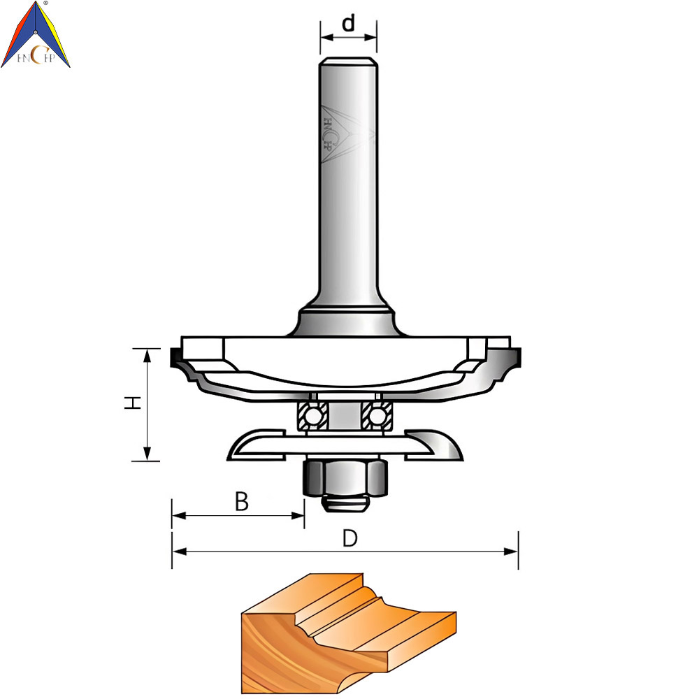 CHP3102 - Raised Panel Router Bit With Back Cutters
