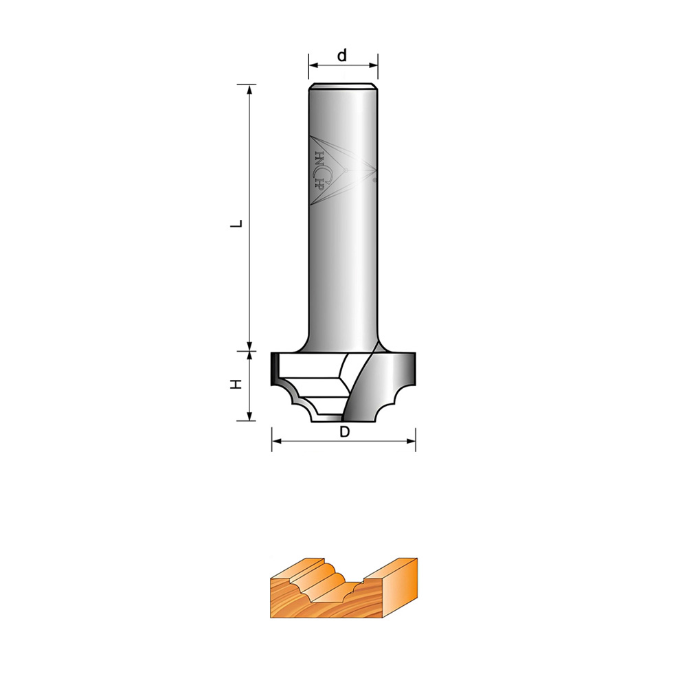 CHP4016 - Classical Plunge Router Bit