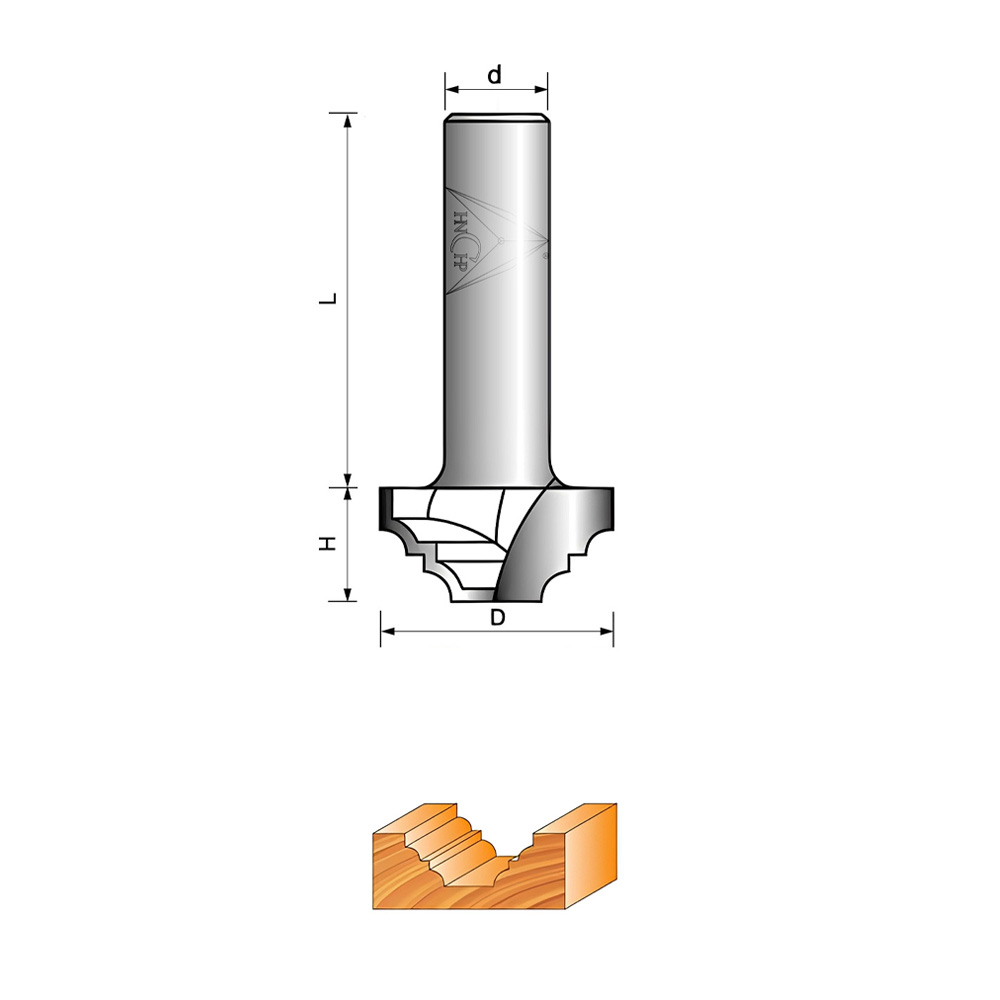 CHP4020 - Classical Plunge Router Bit