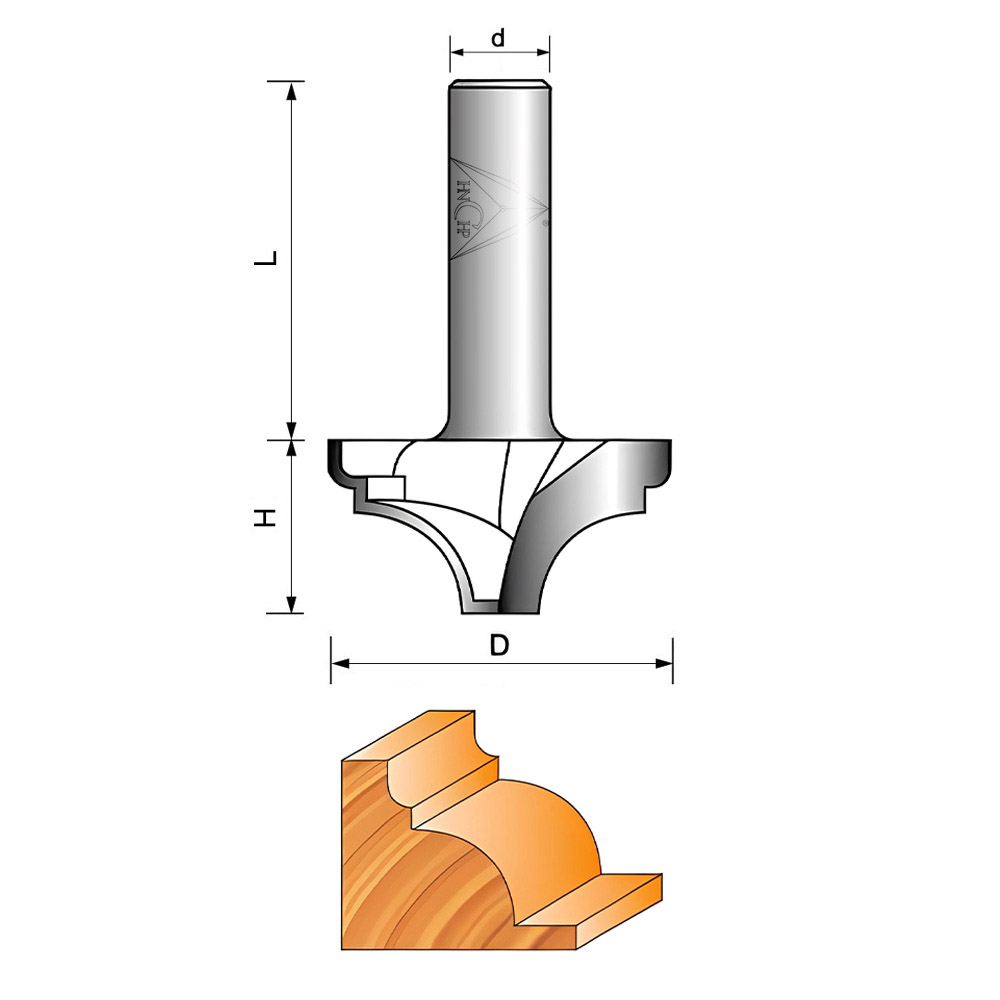 CHP4023 - Classical Plunge Router Bit