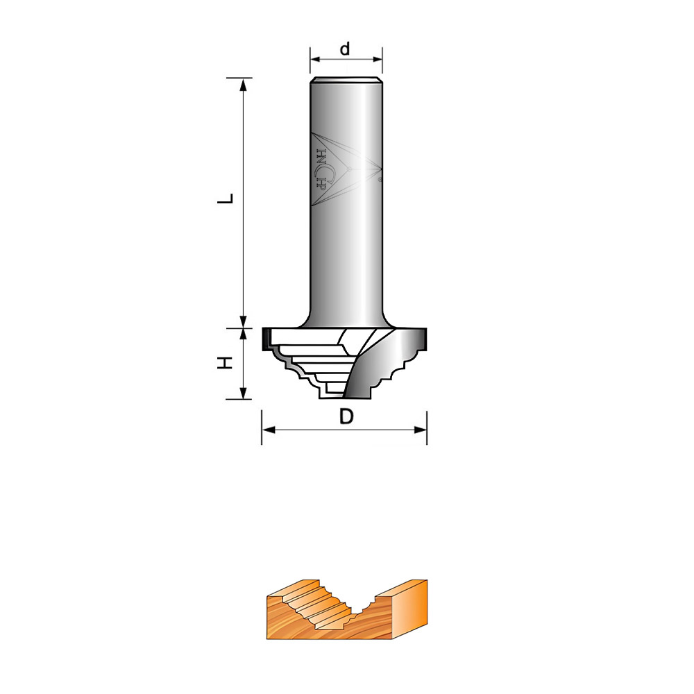 CHP4029 - Classical Plunge Router Bit