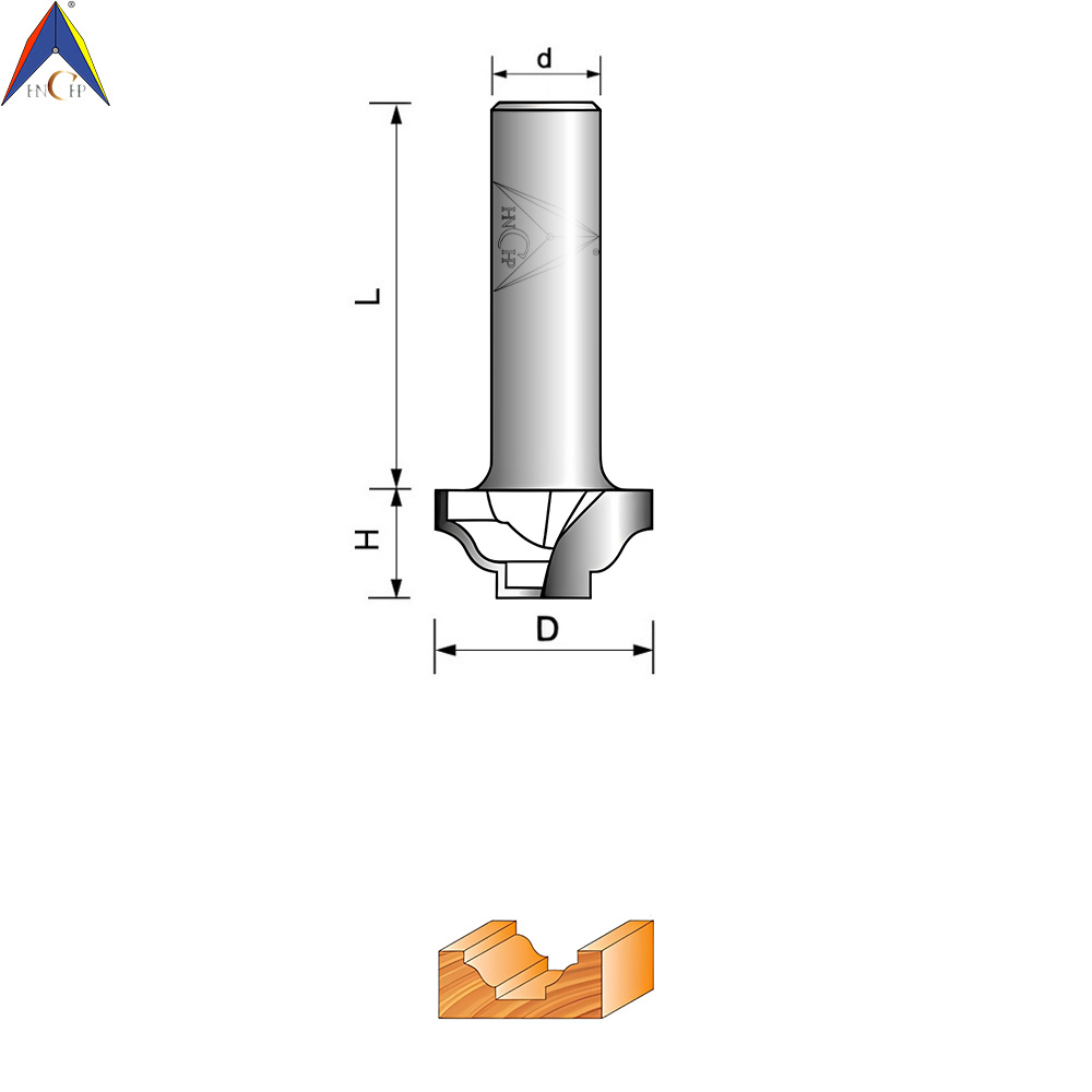 CHP5006 - Roman Ogee Plunge Router Bit