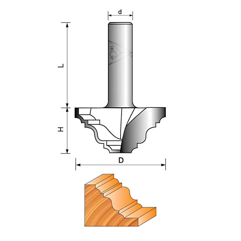 CHP5016 - Classical Plunge Router Bit