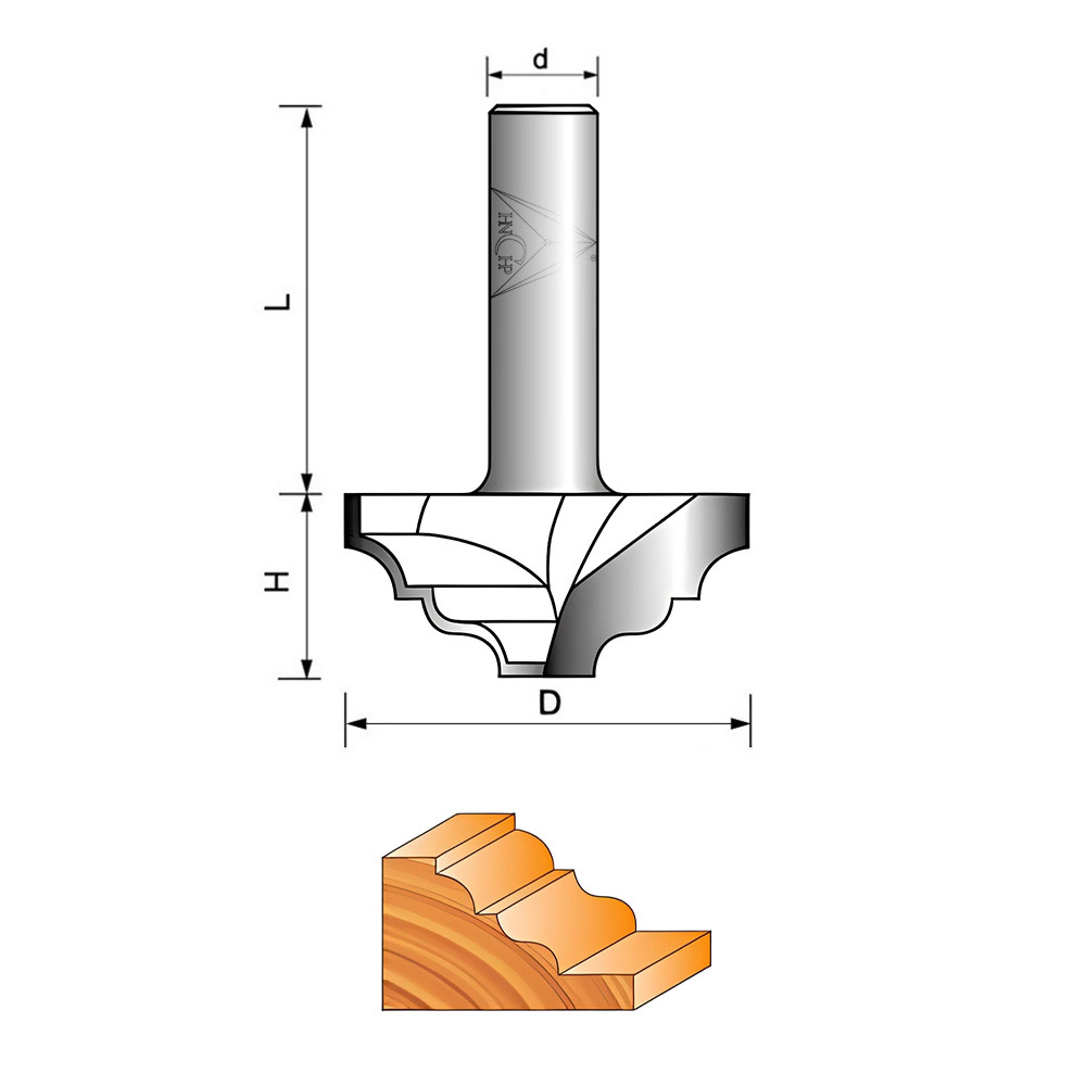 CHP5031 - Classical Plunge Router Bit