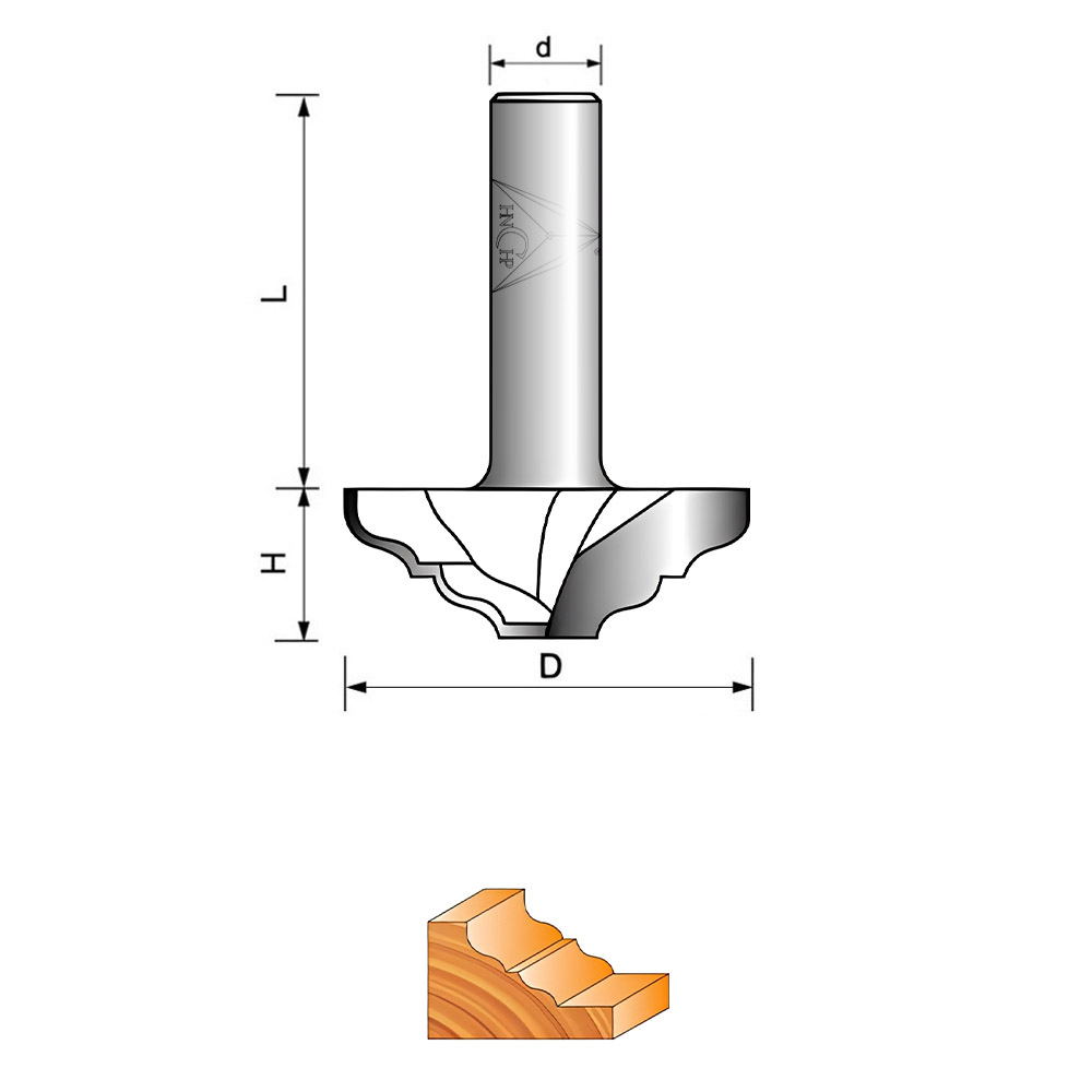CHP5032 - Classical Plunge Router Bit