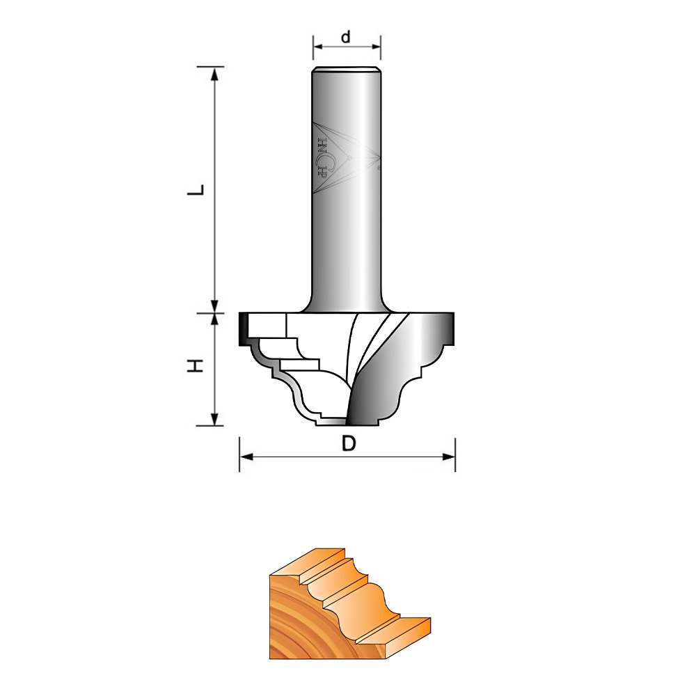 CHP5033 - Classical Plunge Router Bit