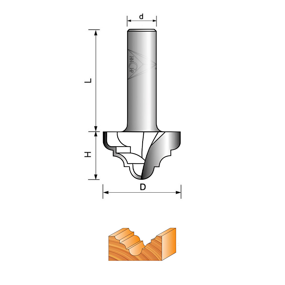 CHP5034 - Classical Plunge Router Bit