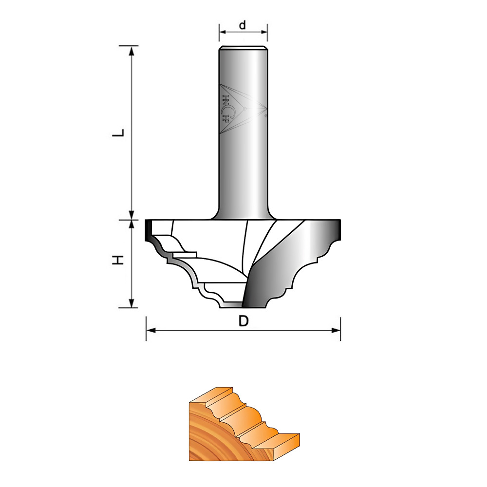 CHP5041 - Classical Plunge Router Bit