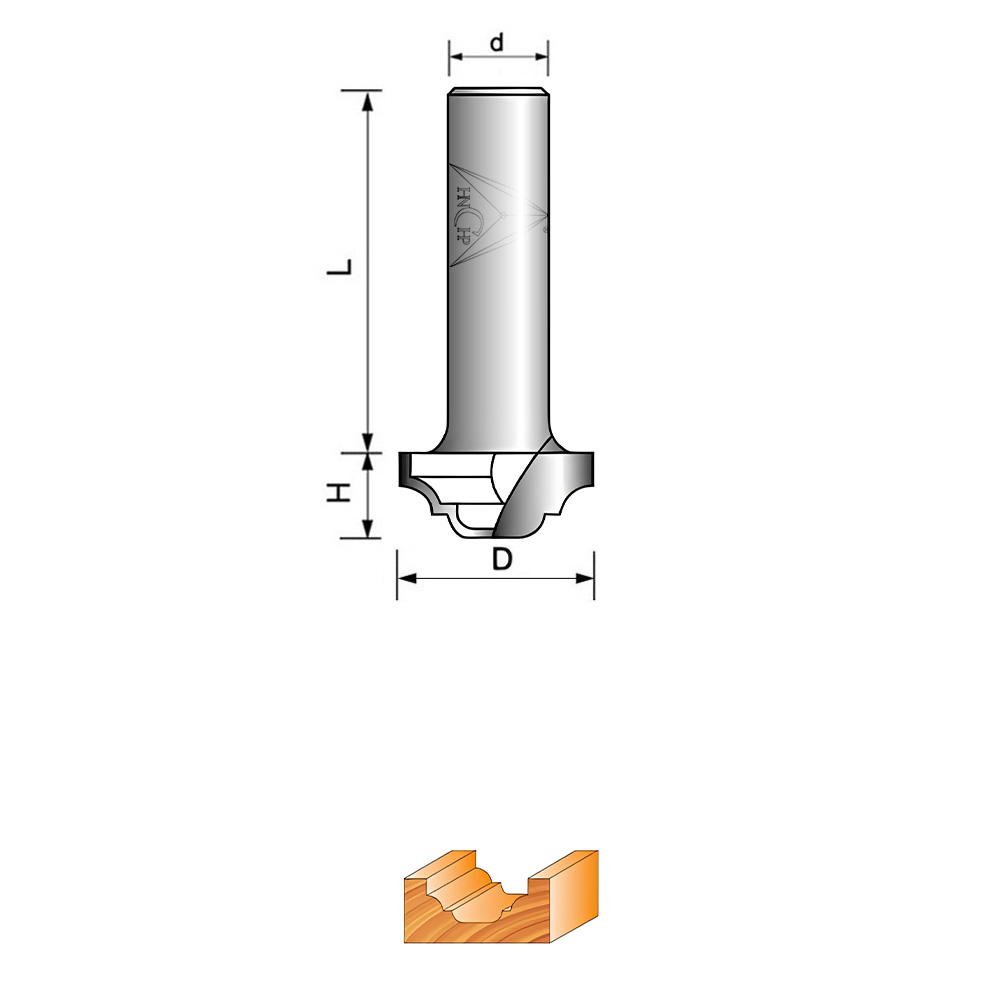 CHP6016 - Classical Plunge Router Bit