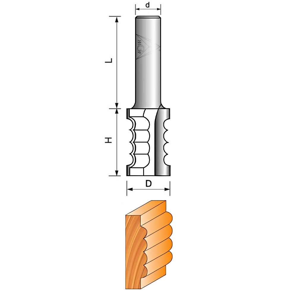 CHP6035 - Four Bead Router Bit