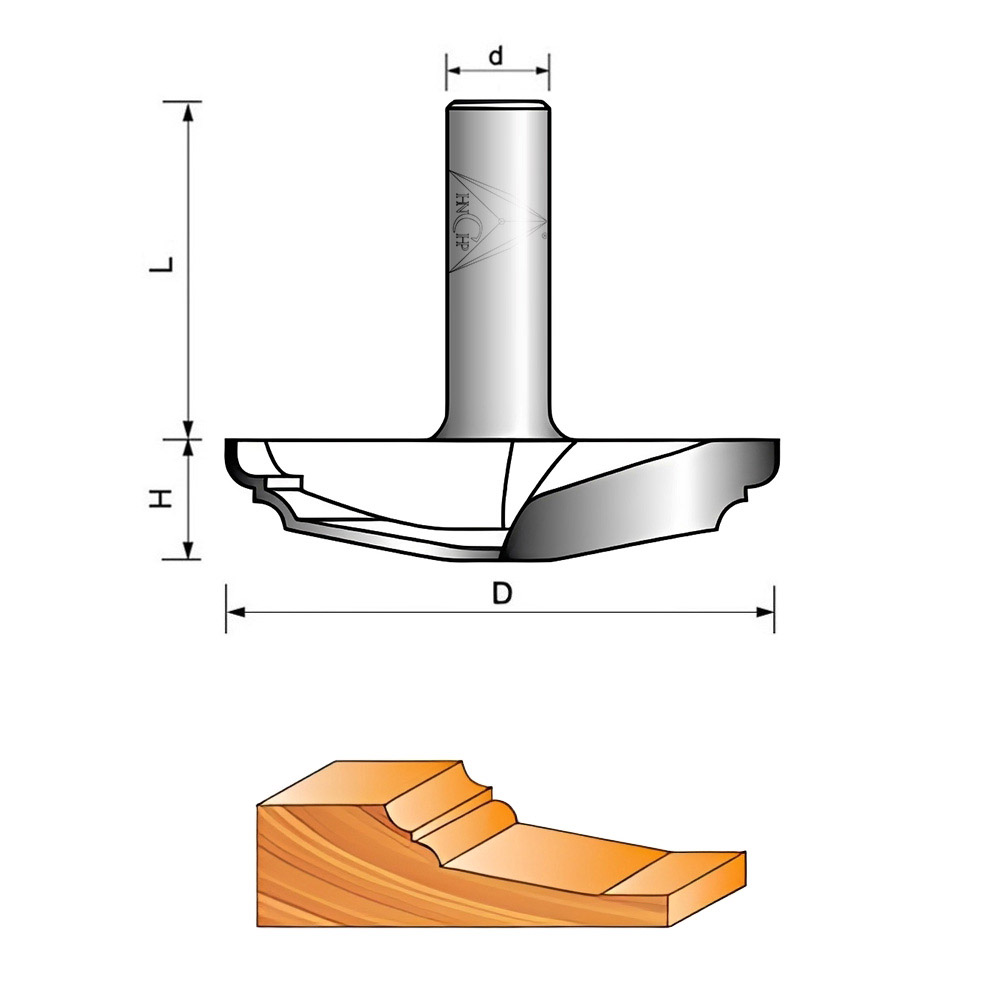 CHP7007 - Raised Panel Plunge Router Bit