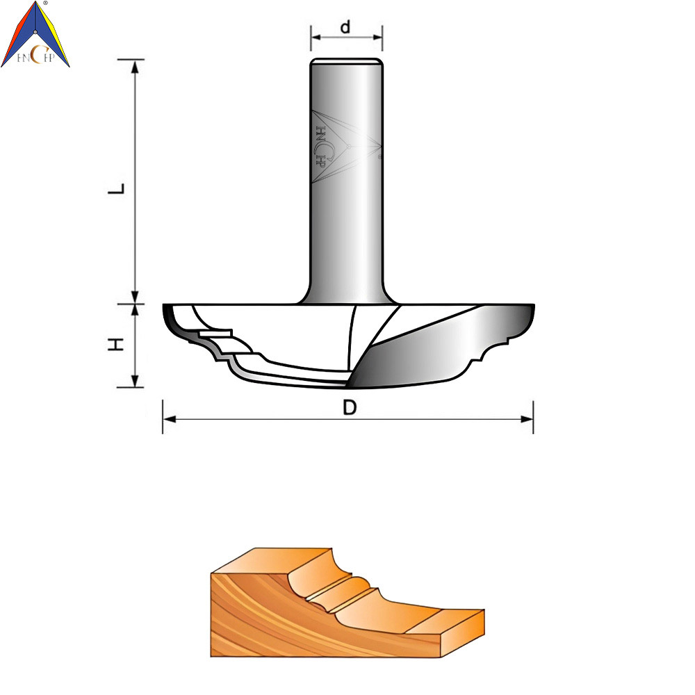 CHP7014 - Raised Panel Plunge Router Bit