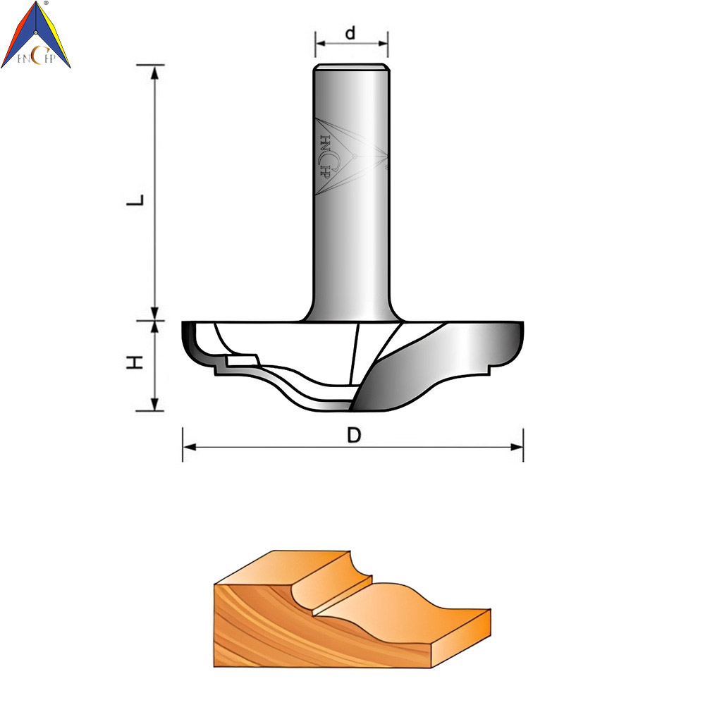 CHP7018 - Raised Panel Plunge Router Bit