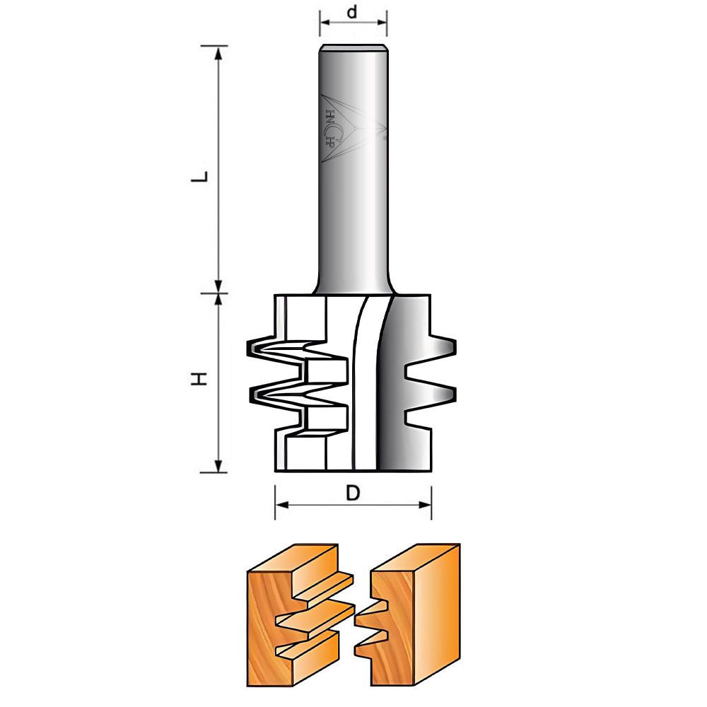 CHP8019 - Double Miter Router Bit
