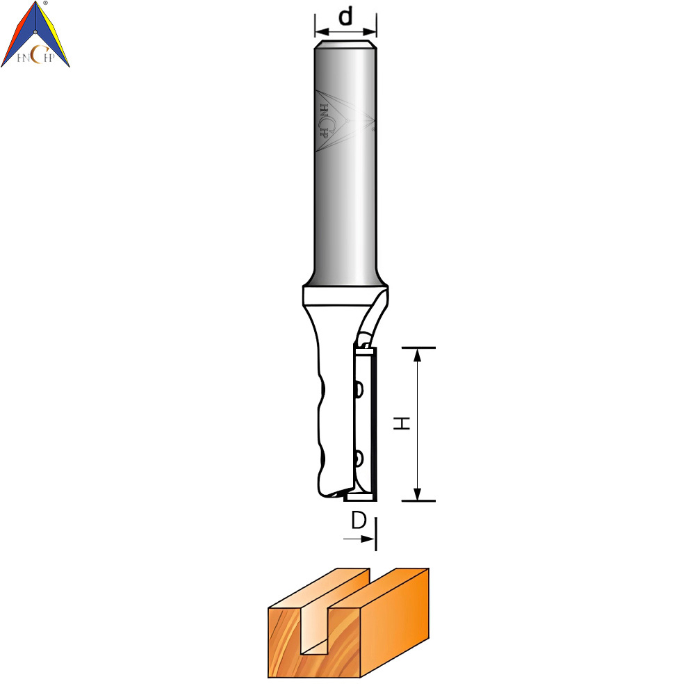 CHP101 - Carbide Insert Straight Router Bit (1 Flute)