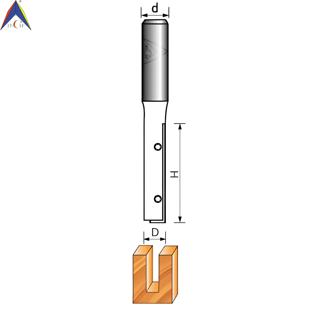 CHP106 - Carbide Insert Straight Router Bit (1 Flute)