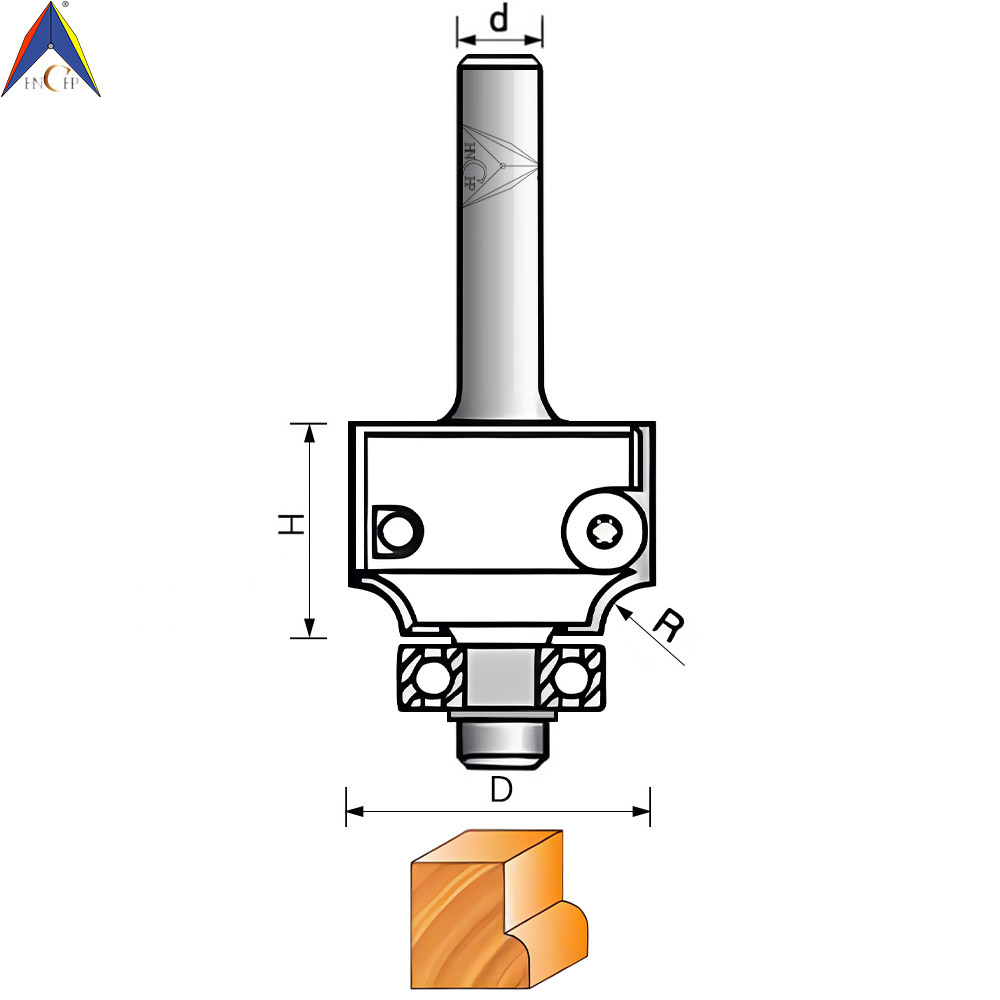CHP117 - Carbide Insert Roundover Router Bit