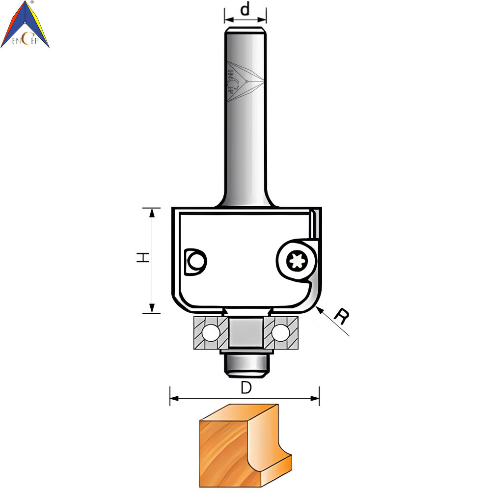 CHP118 - Carbide Insert Cove Router Bit