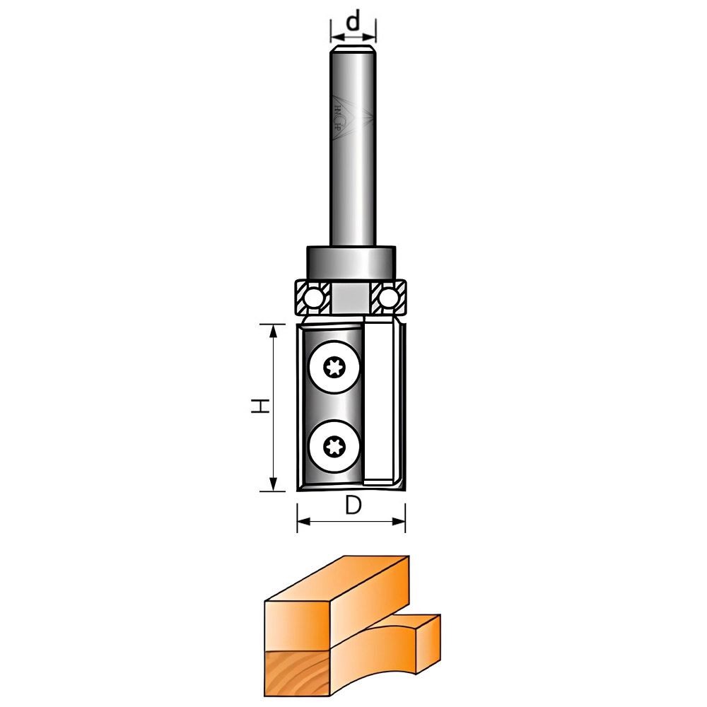 CHP121 - Carbide Insert Patten Router Bit