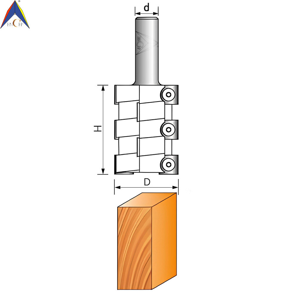 CHP215 - Carbide Insert Spiral Straight Router Bit