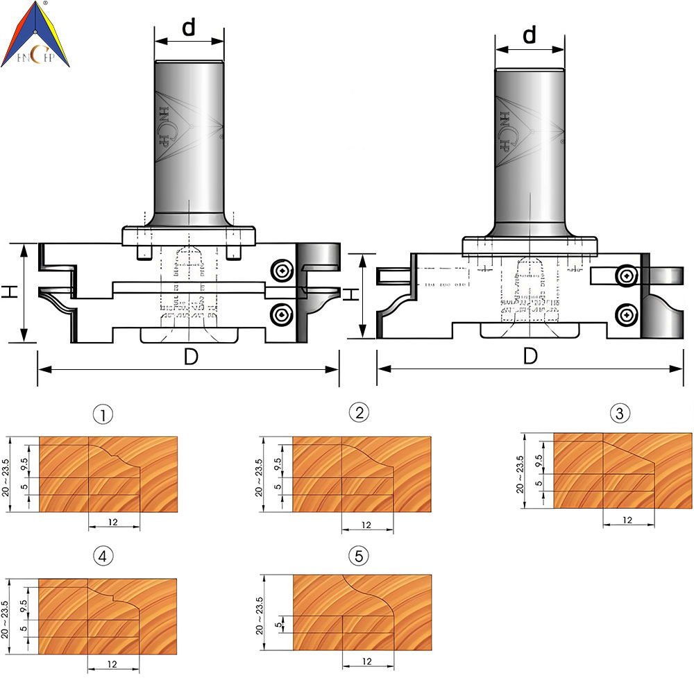 CHP401 - Carbide Insert Doorframe Router Bit