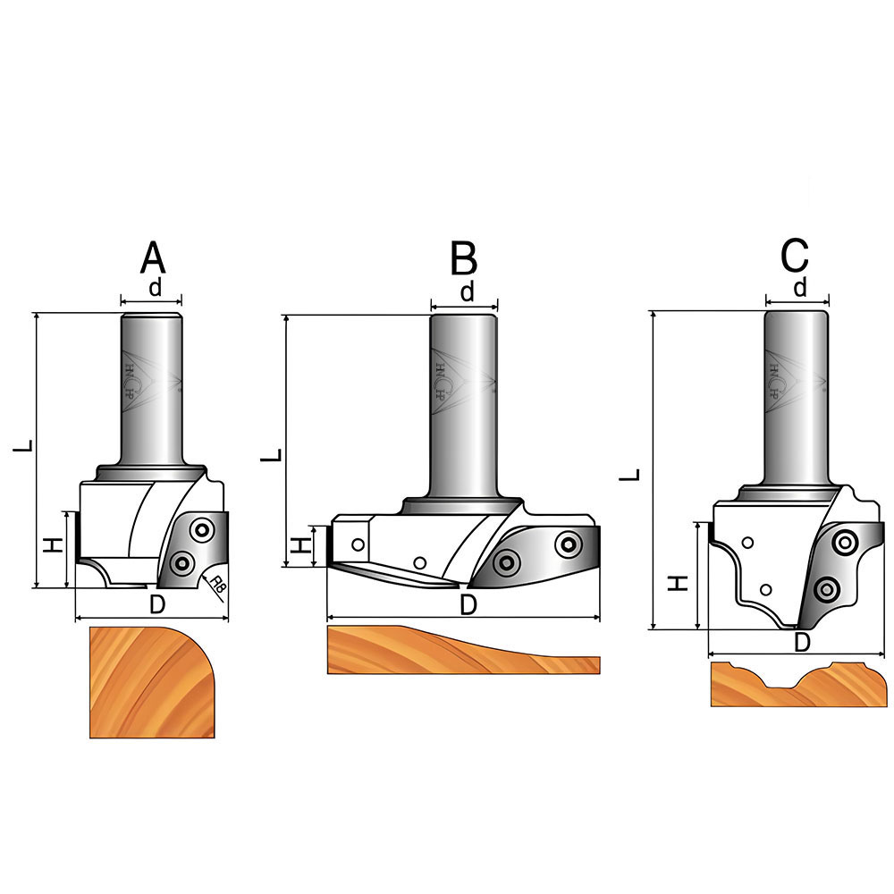 CHP505 - Carbide Insert CNC Router Bit