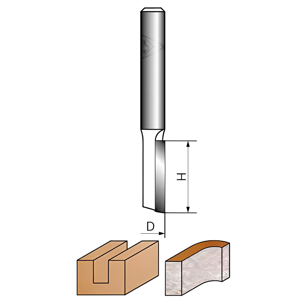 CHP-PCD5101 - PCD Straight Router Bit (1 Flute)