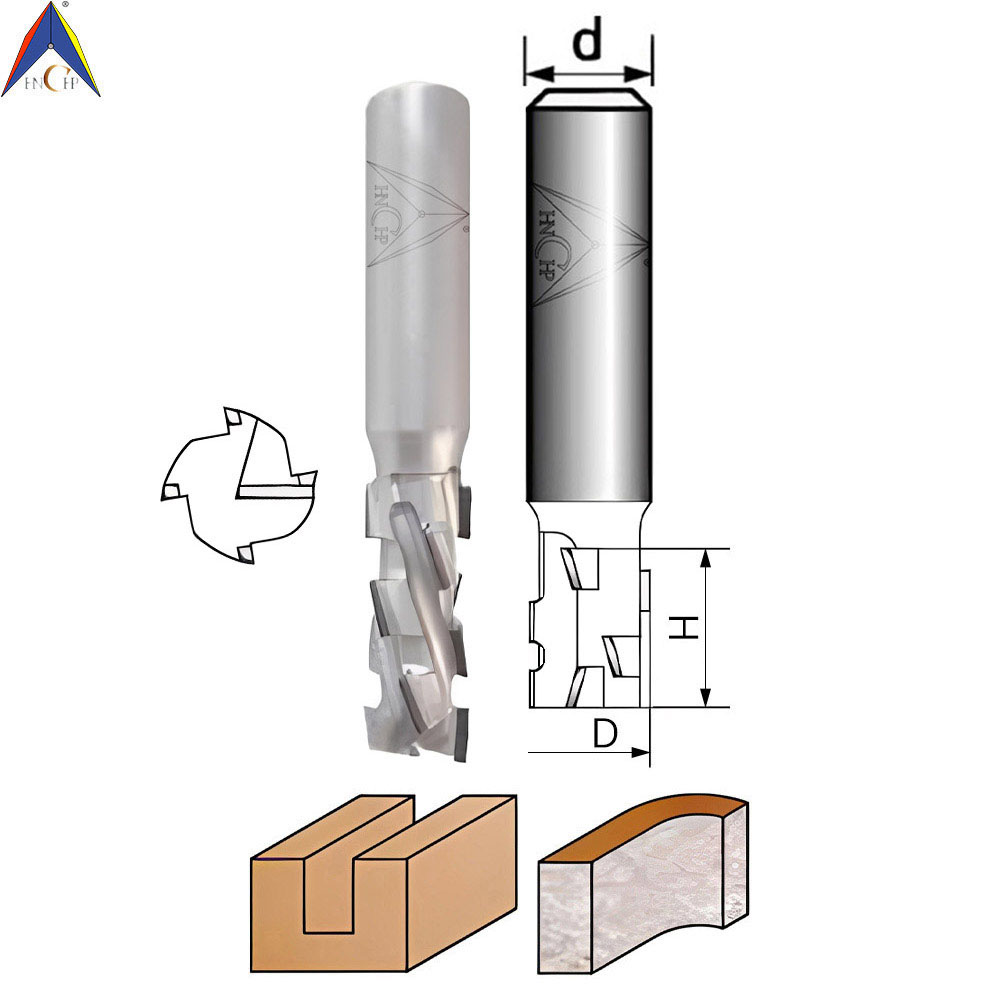 CHP-PCD5104 - PCD Spiral Router Bit (2+2 Flutes)