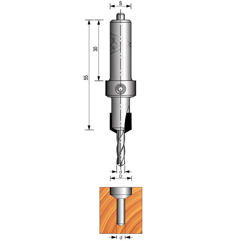CHP17160 - T.C.T Countersink Bit (B)