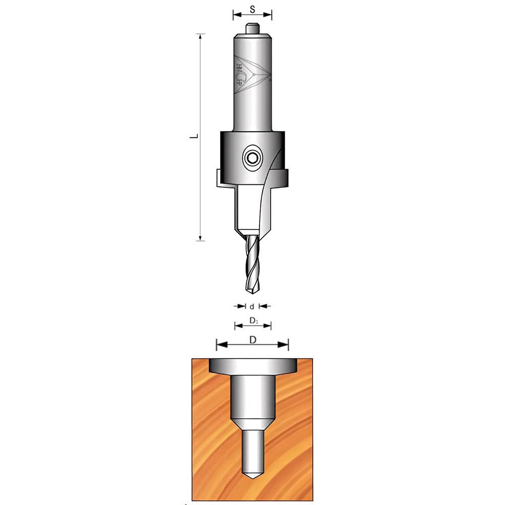 CHP17180 - T.C.T Countersink Bit (D)