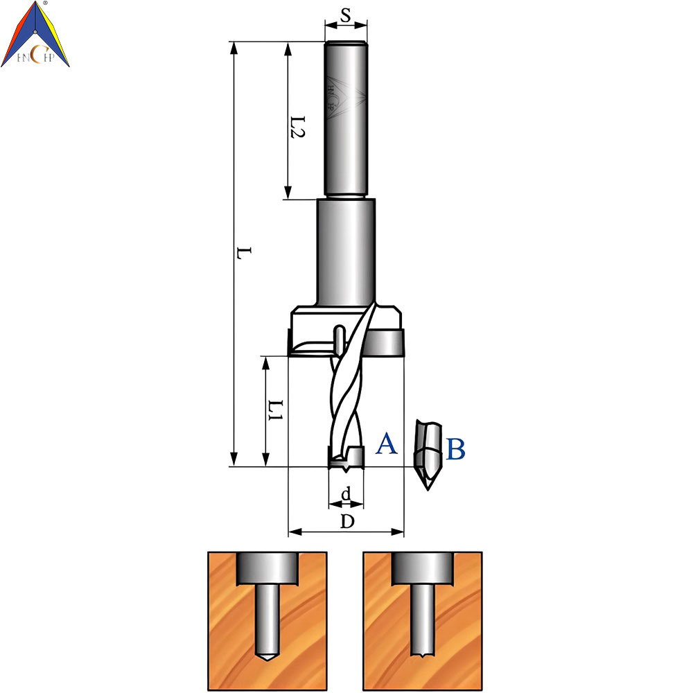 CHP1723X - Two Steps Boring Bit