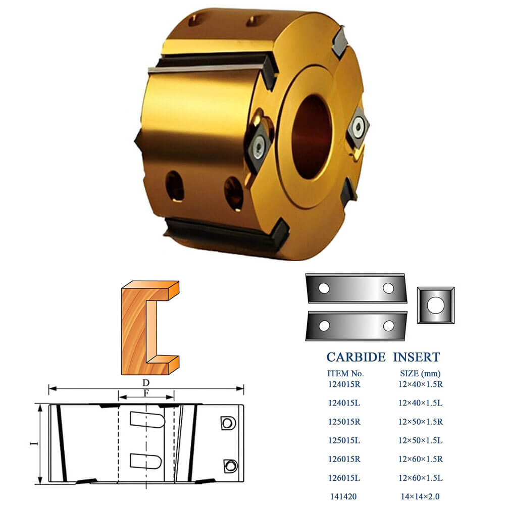 CHPJ002.02 - Carbide Insert Cutterhead For Rabbets Ⅱ