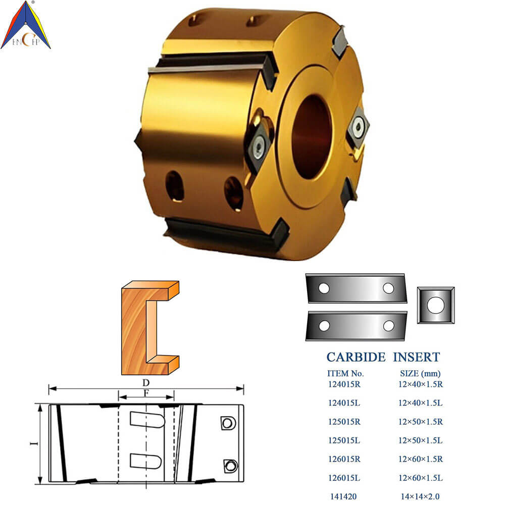 CHPJ002.02 - Carbide Insert Cutterhead For Rabbets Ⅱ