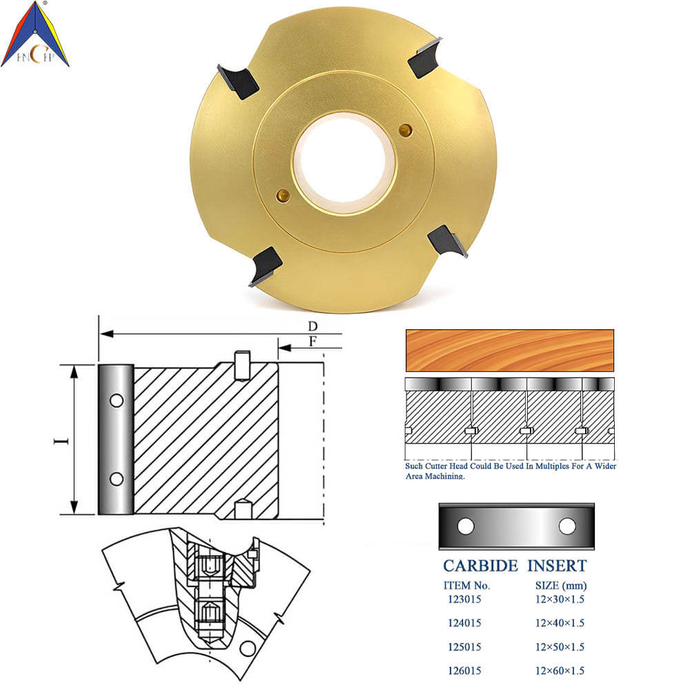 CHPJ002.04 - Carbide Insert Stackable Planer Cutterhead