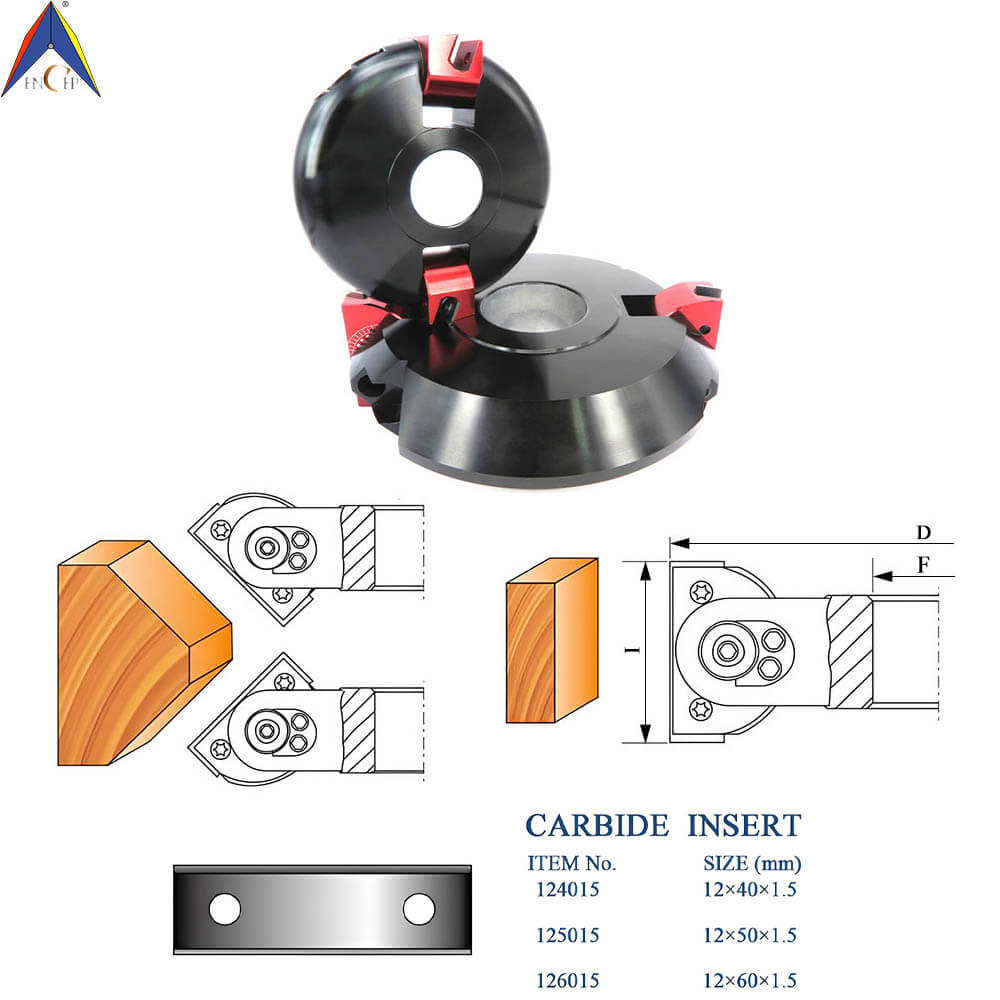 CHPJ002.06 - Carbide Insert Adjustable Bevel Cutterhead Ⅰ