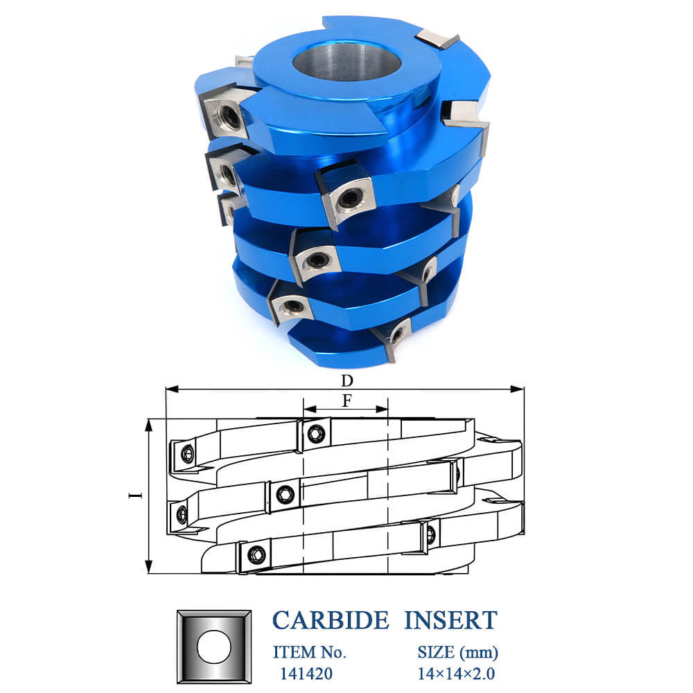 CHPJ003.03 - Carbide Insert Heavy Duty Spiral Cutterhead Ⅰ