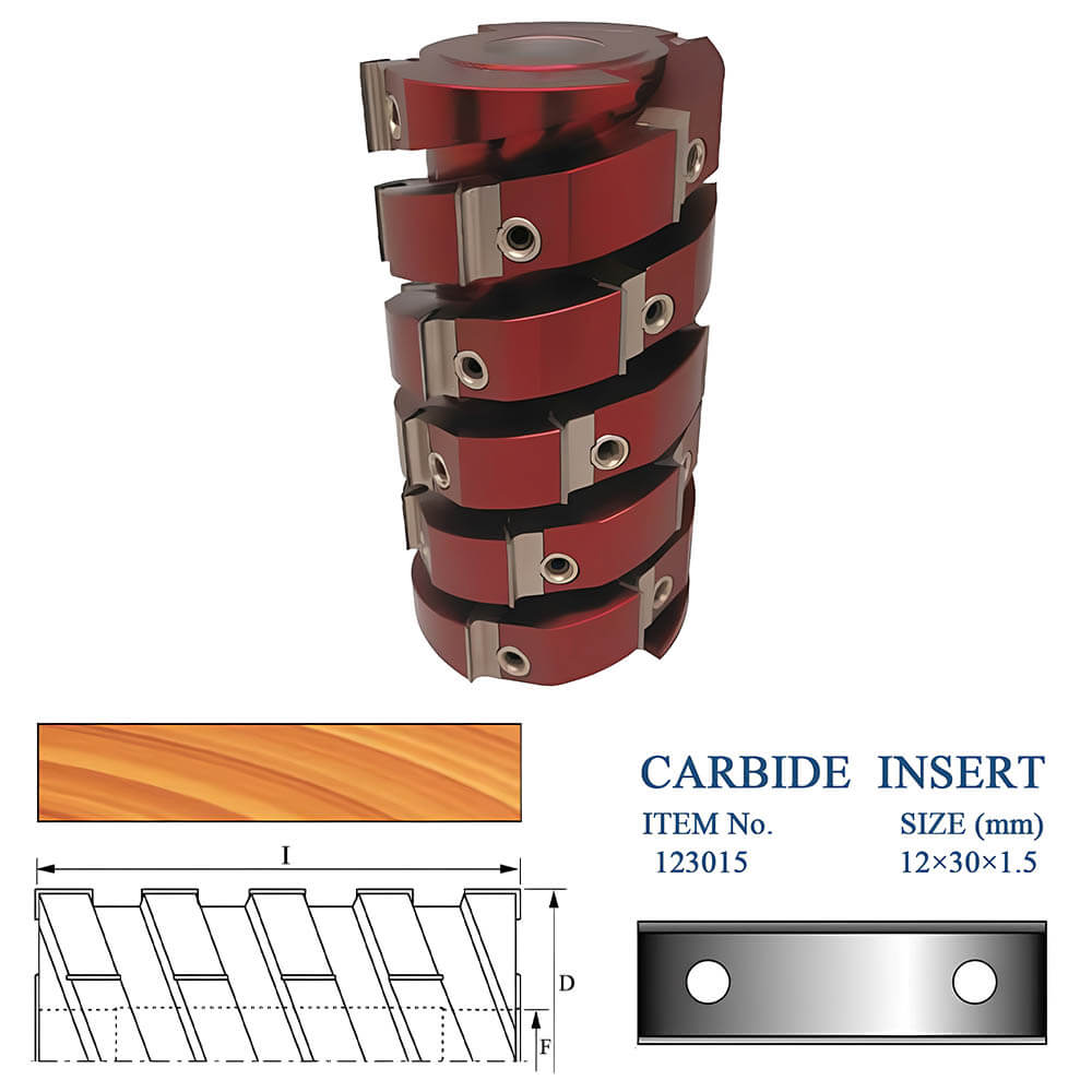 CHPJ003.04 - Carbide Insert Heavy Duty Spiral Cutterhead Ⅱ