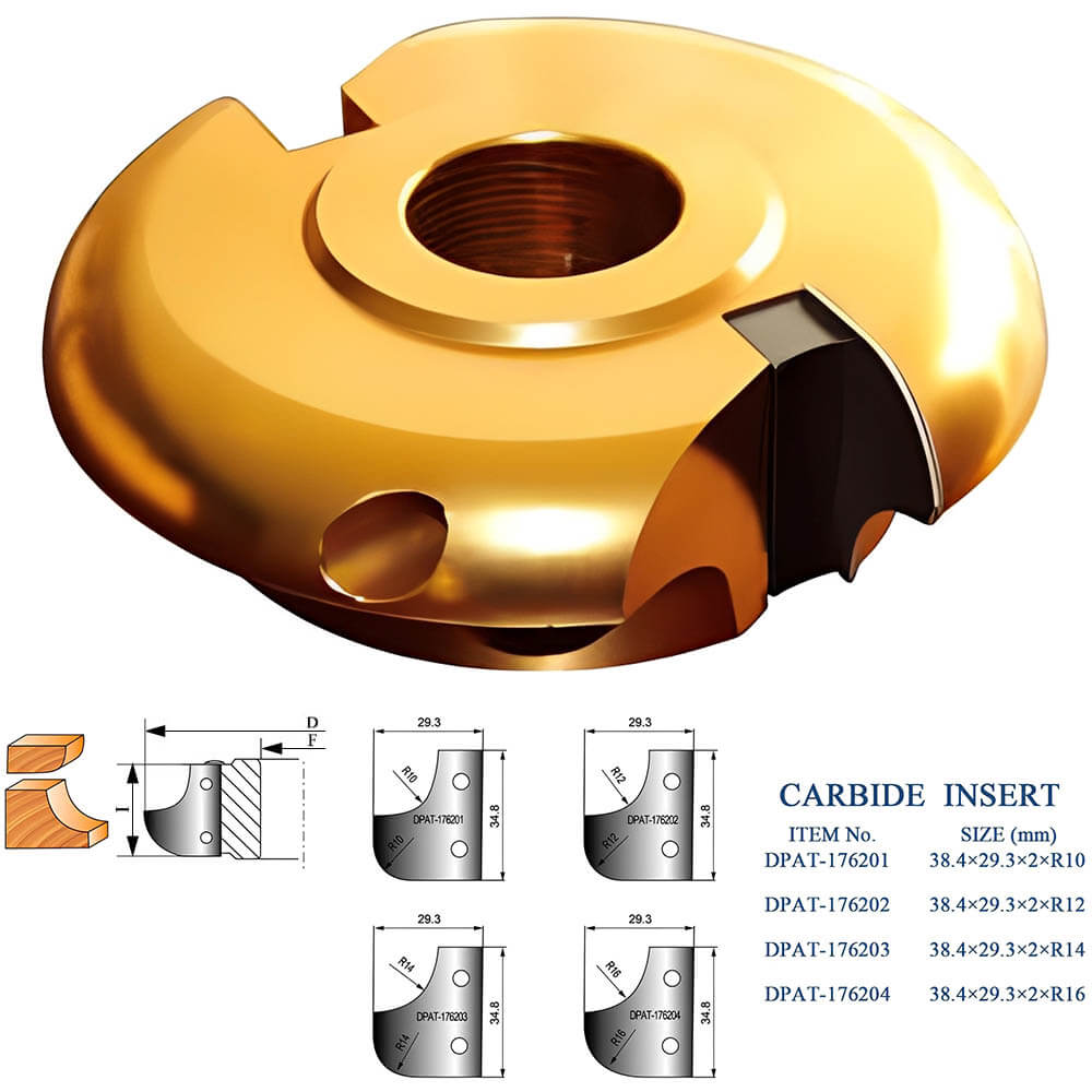 CHPJ004.05 - Carbide Insert Roundover & Cove Cutterhead