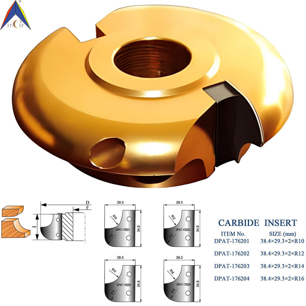 CHPJ004.05 - Carbide Insert Roundover & Cove Cutterhead