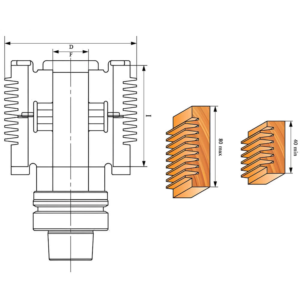 CHPJ005.03 - Carbide Insert Adjustable Finger Joint Cutterhead