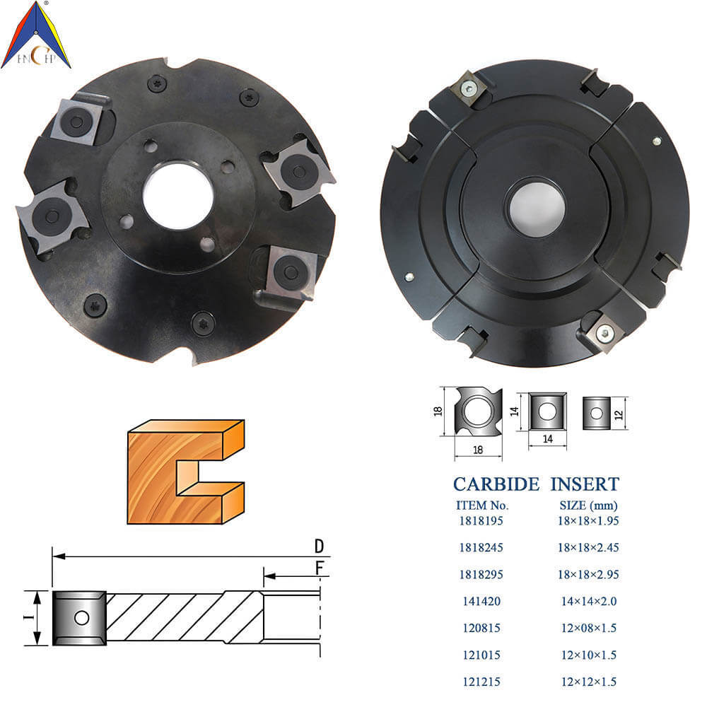 CHPJ006.03 - Carbide Insert Grooving Cutterhead
