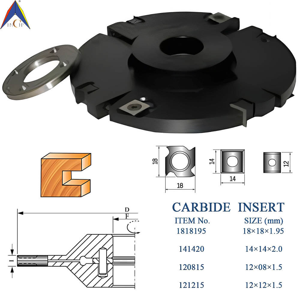 CHPJ006.04 - Carbide Insert Adjustable Grooving Cutterhead