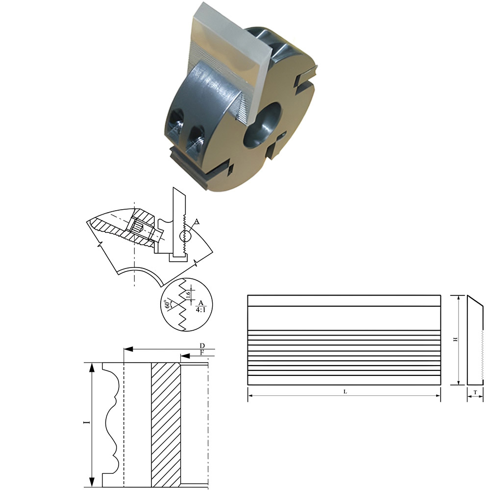 CHPJ011.01 - Replaceable Insert Serrated Fixing Cutterhead