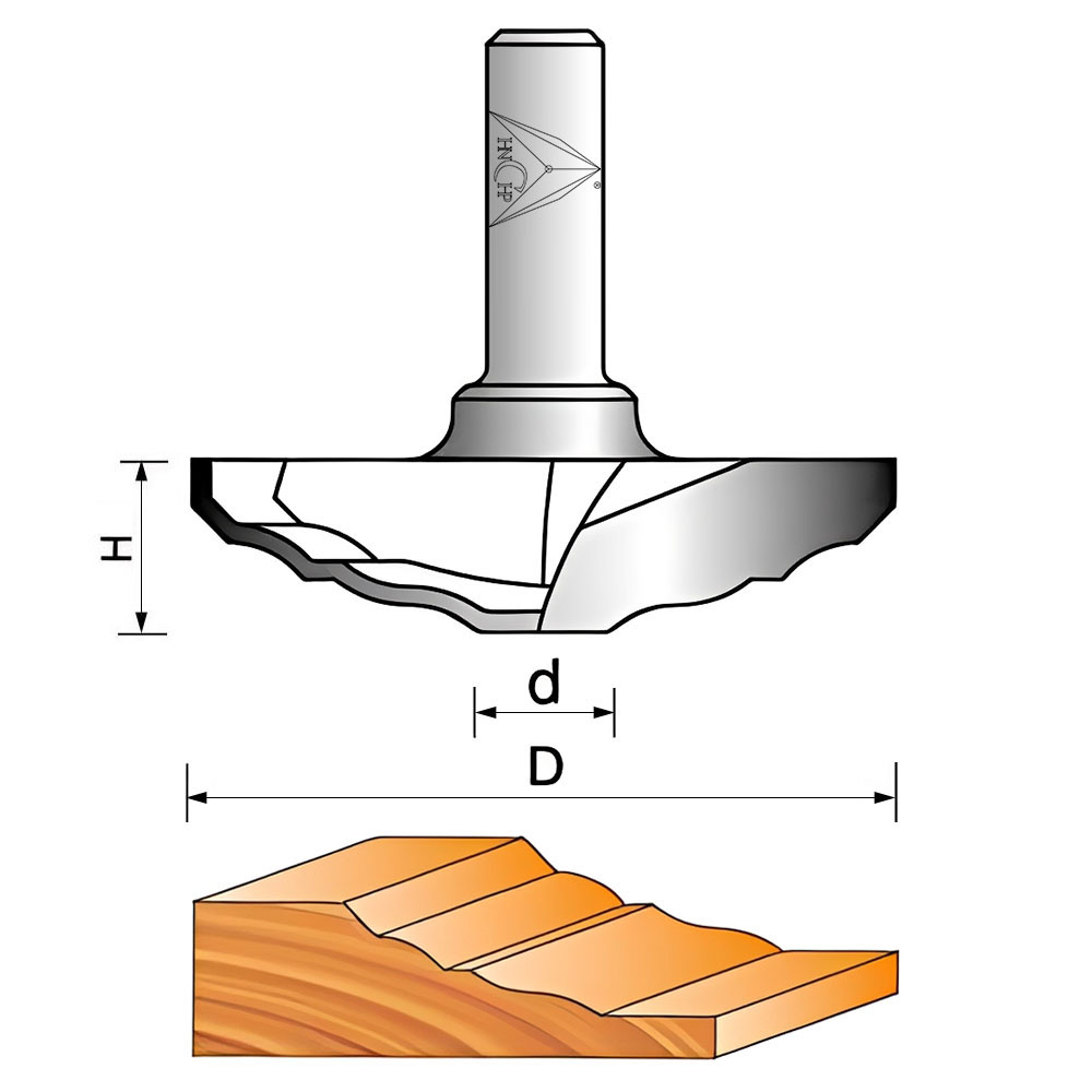 CHP1834 - Raised Panel Router Bit
