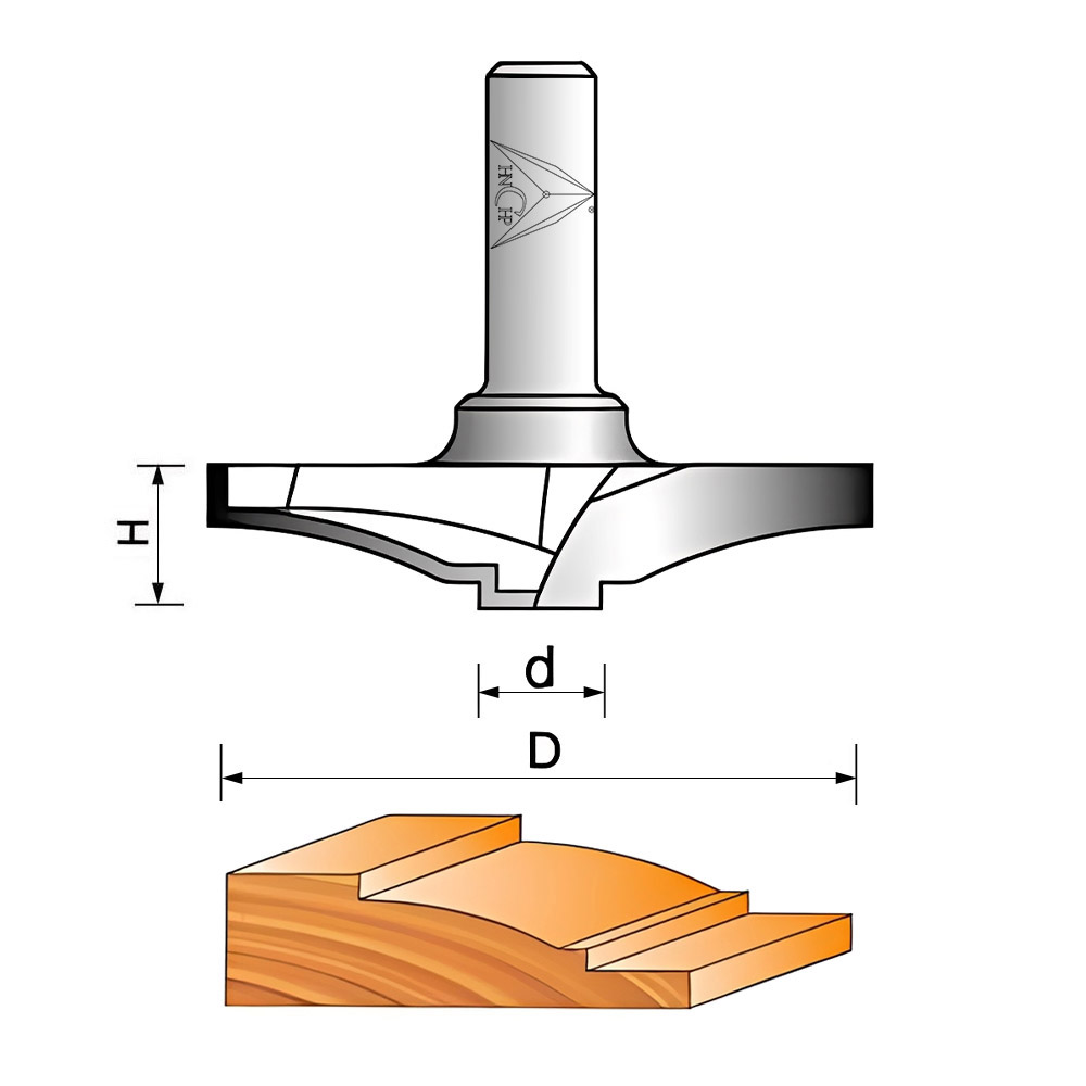CHP1838 - Raised Panel Router Bit