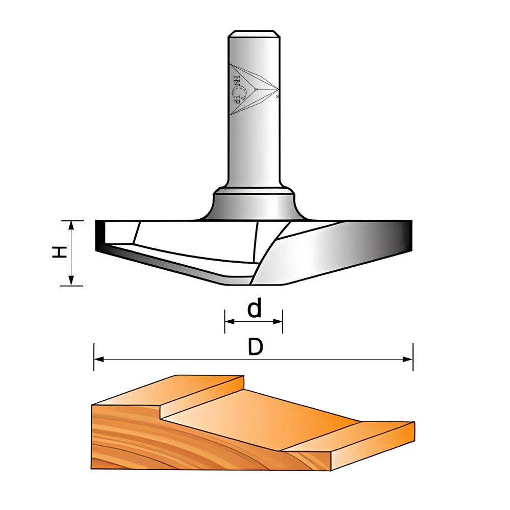 CHP1842 - 15° Raised Panel Router Bit