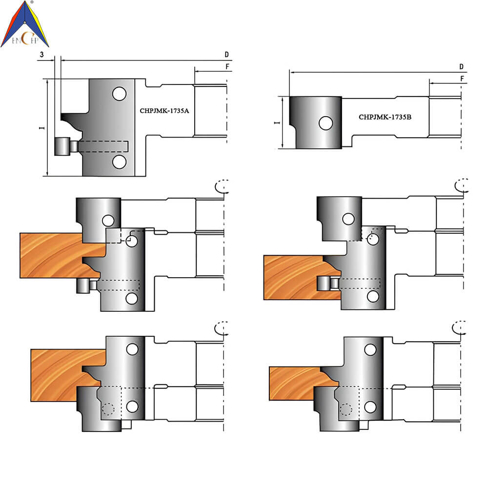 CHPJ008.02 - Carbide Insert Doorframe Cutterhead Set Ⅱ