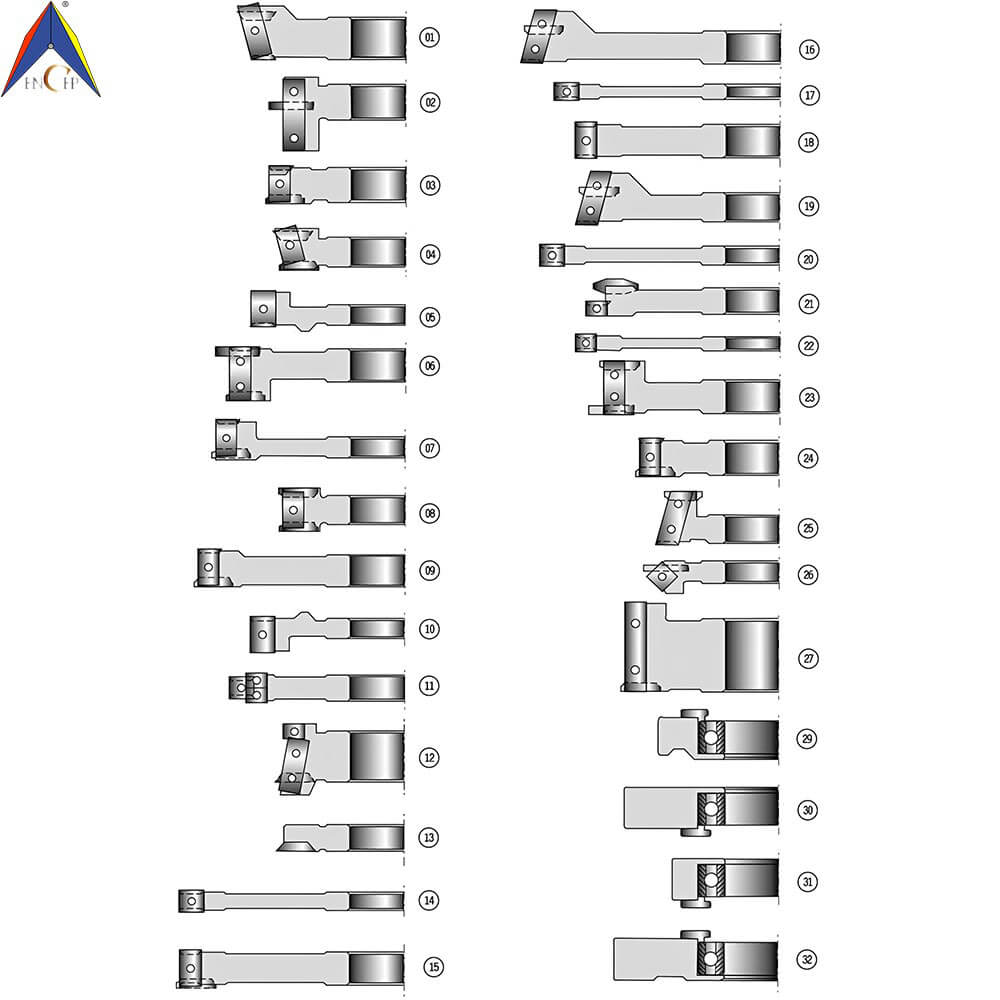 CHPJ010.01 - Carbide Insert Window Casing Cutterhead Set